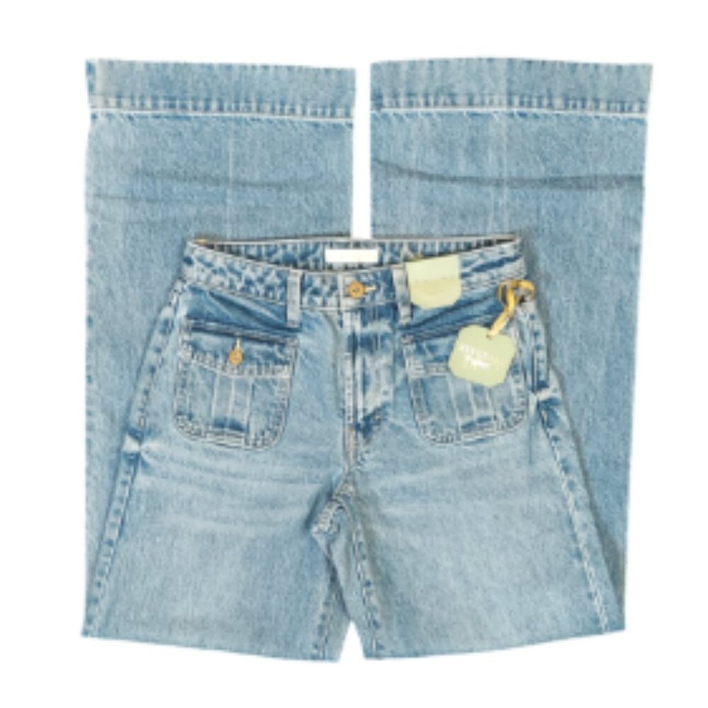 NWT RYEGRASS RETRO LIGHT FERA WIDE LEG JEANS (2)
